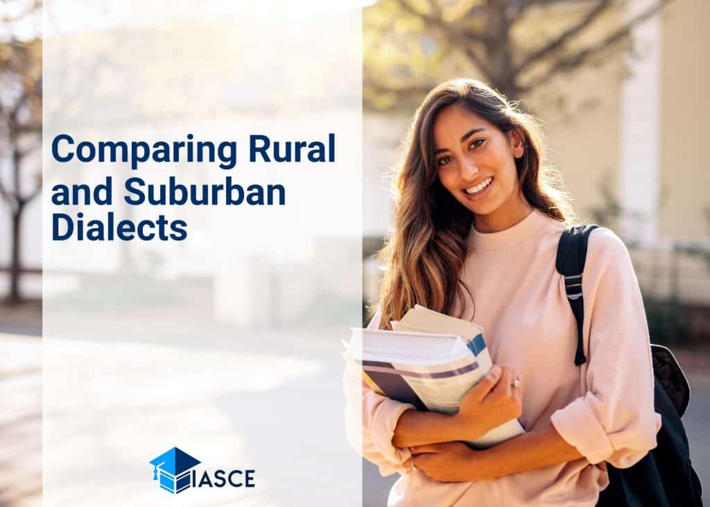 Comparing Rural and Suburban Dialects