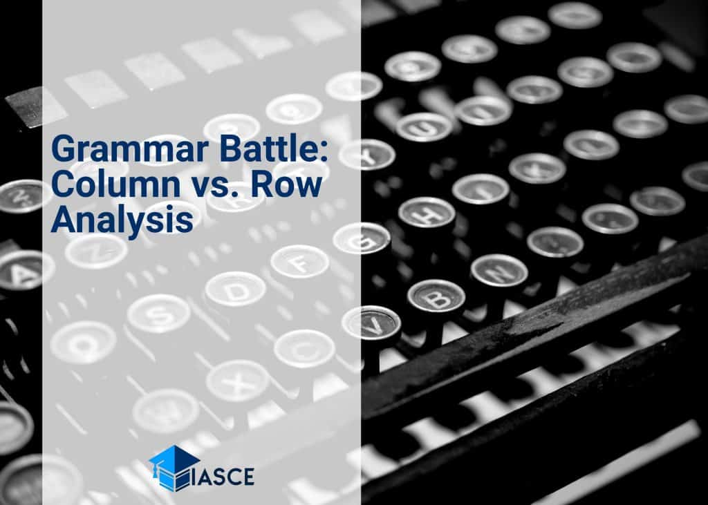 Grammar Battle: Column vs. Row Analysis