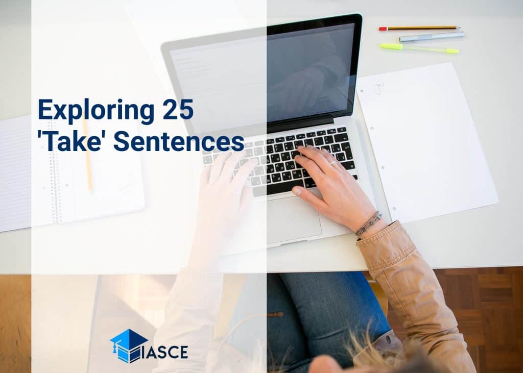 Exploring 25 'Take' Sentences
